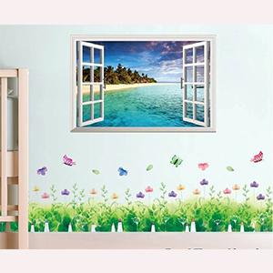 COMBO CHÂN TƯỜNG GIAI NHÂN CỬA SỔ 1 RẶNG CÂY 