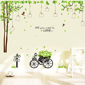 COMBO CÂY PHOTO 2 XE ĐẠP XANH