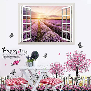 COMBO CHÂN TƯỜNG XE ĐẠP HỒNG CỬA SỔ OẢI HƯƠNG