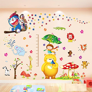 COMBO DOREMON DẠ QUANG THƯỚC ĐO BÉ VÀ GẤU VƯỜN THÚ MỚI NHẤT 