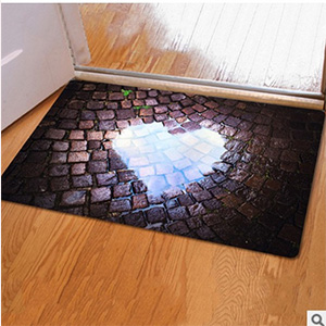 THẢM LAU CHÂN GẠCH TRÁI TIM 40X60CM 