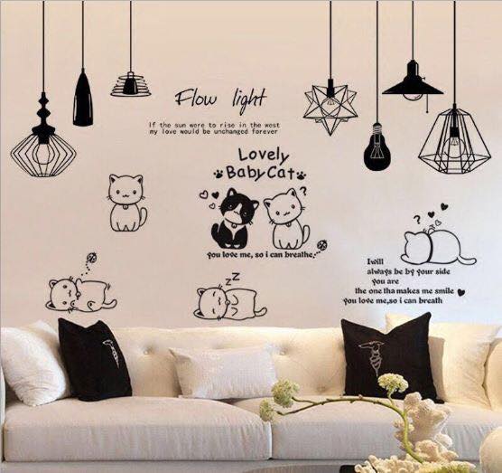 Combo Đèn Đen 2 Mèo Tinh Nghịch
