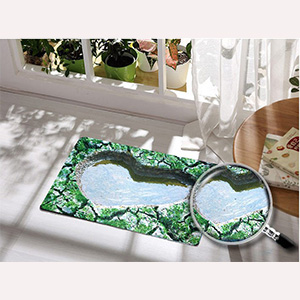 THẢM LAU CHÂN TRÁI TIM 3D 40X60CM