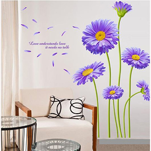 HOA CÚC ĐỒNG TIỀN TÍM XANH 2 
