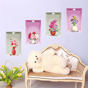 3D 4 TRANH TRẮNG  HỒNG