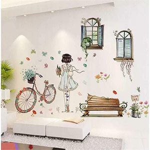 COMBO CÔ GÁI QUAY LƯNG CỬA SỔ CỔ TÍCH