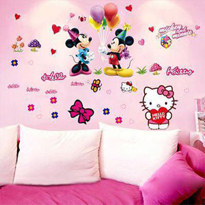 COMBO MICKEY CẦM BÓNG KITTY 1 CON
