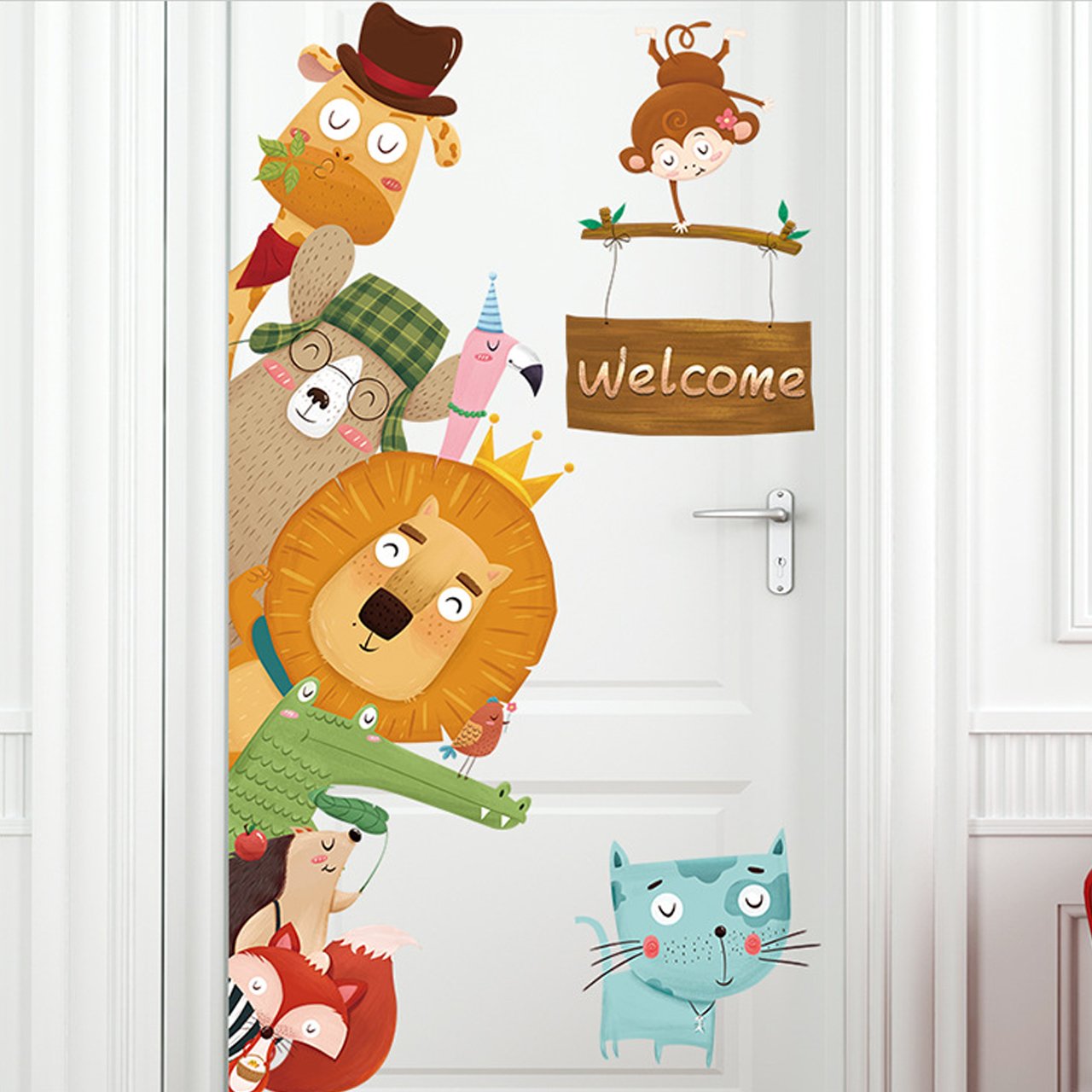 DÁN CỬA SƯ TỬ WELCOME