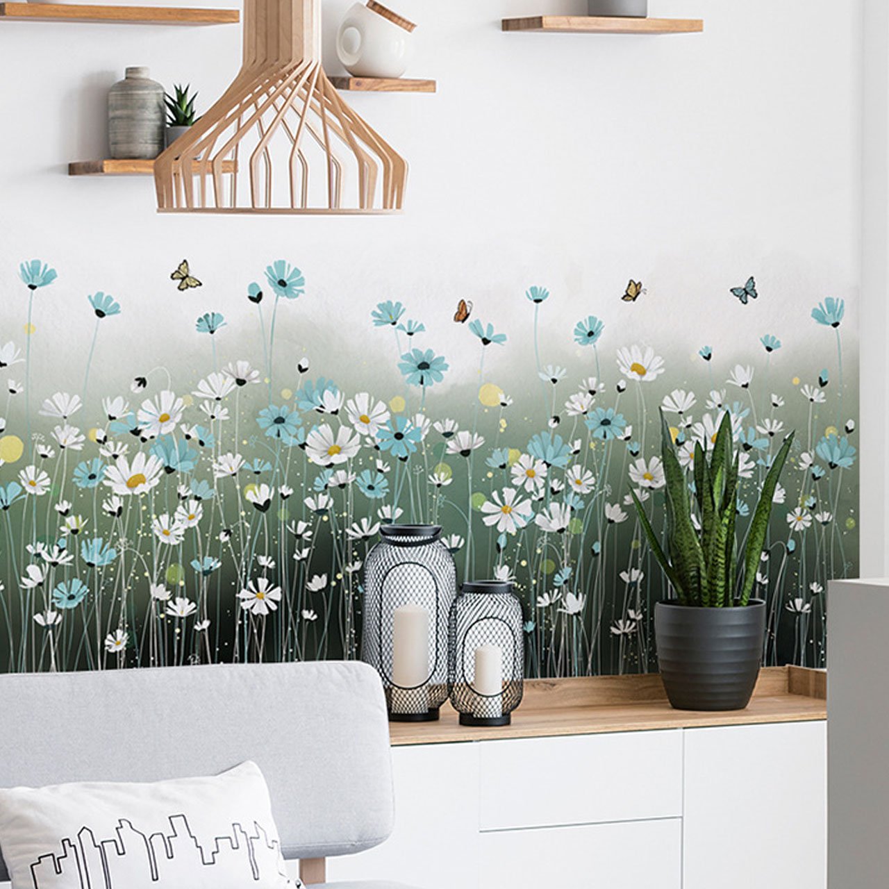CHÂN TƯỜNG HOA CÁNH BƯỚM