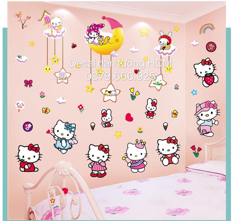 COMBO BÉ CÂU SAO KITTY RỜI 