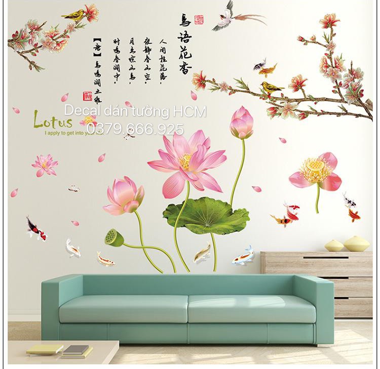 COMBO CÀNH ĐÀO CÁ CHIM SEN HỒNG VÀNG 1 